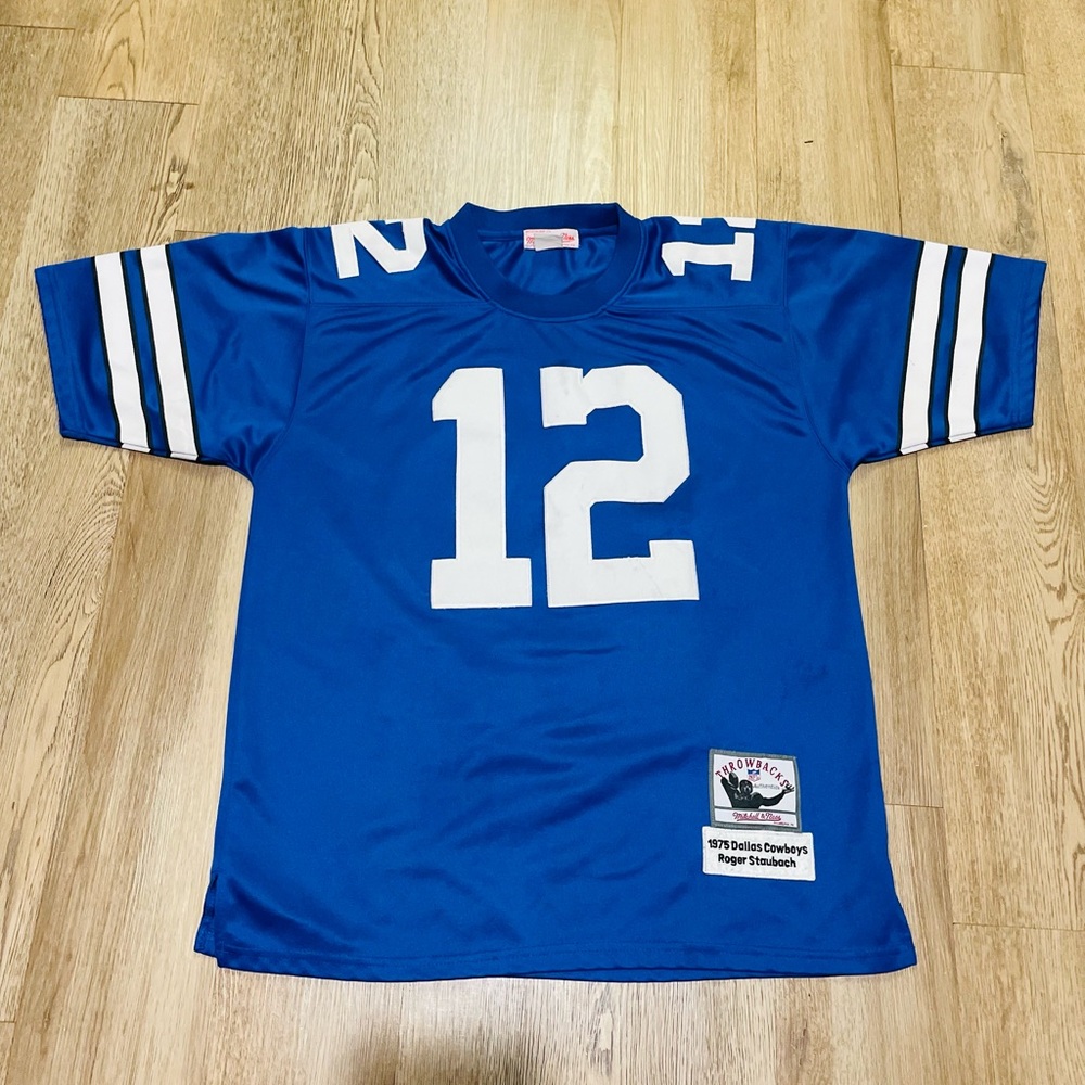 Mitchell & Ness NFL Dallas Cowboys Roger Staubach #12 Throwback Jersey 1975